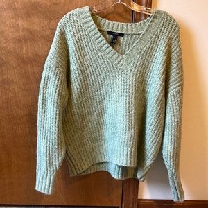 Forever 21 small green sweater